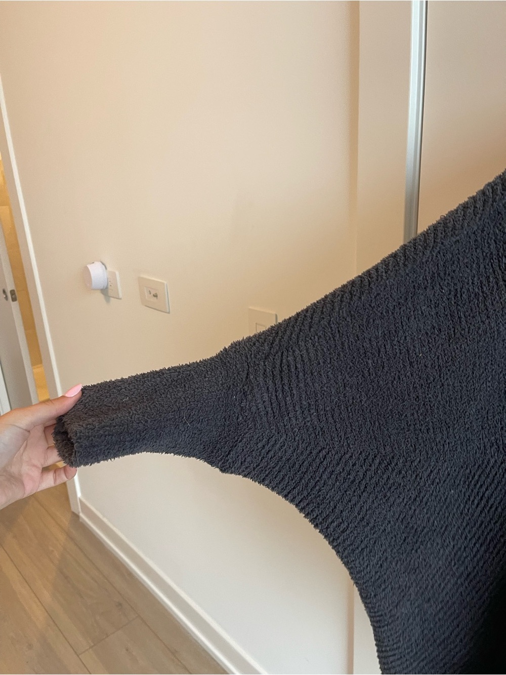Barefoot Dreams Cozy Open-Front Women's Cardigan Sweater - Charcoal - Picture 3 of 7